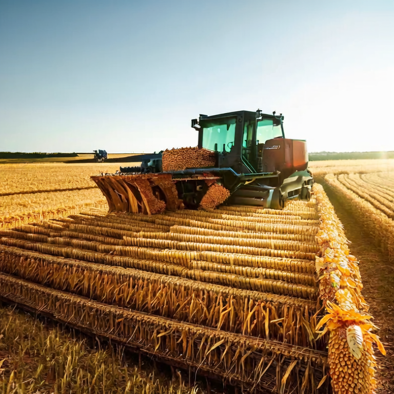 16-Row Rotary Corn Header in Use