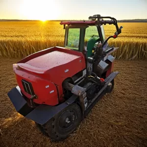 What maintenance is required for a 16‑row rotary corn header?