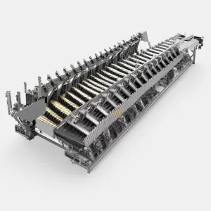 What are the key features of a 12‑row rotary corn header?