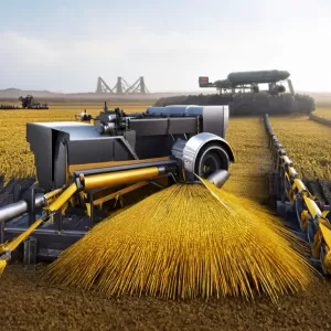What benefits do rotary corn headers offer compared to snap-roll headers?