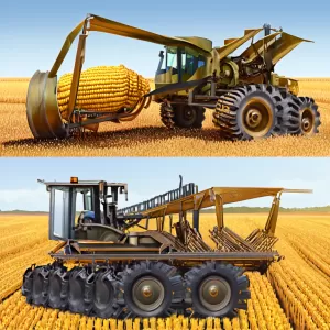 Which combine harvesters can use a 12‑row rotary corn header?