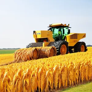 Can you use a grain header to harvest corn?