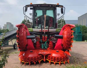 Case introduction of XWD-460PLUS rotary corn header mounted on Claas jaguar 950 forage harvester